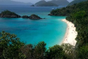 Trunk Bay Beach, St Johns, US Virgin Islands | Obraz na stenu