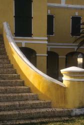 Customs House exterior stairway, Christiansted, St Croix, US Virgin Islands | Obraz na stenu