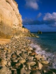 Cliffs at Cupecoy Beach, St Martin, Caribbean | Obraz na stenu