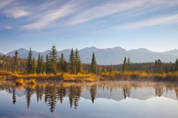 Canada, Alberta, Jasper National Park Scenic of Cottonwood Slough | Obraz na stenu