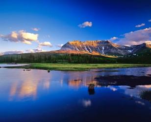 Sofa Mountain Reflects in Beaver Pond, Wateron Lakes National Park, Alberta, Canada | Obraz na stenu