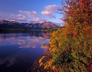 Maskinonge Lake with mountains in the background, Waterton Lakes National Park, Alberta | Obraz na stenu