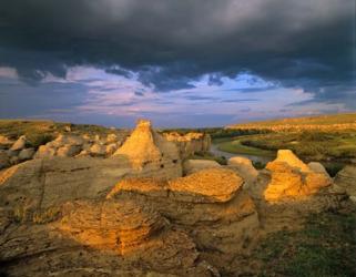 Milk River, Writing on Stone Provincial Partk, Alberta | Obraz na stenu