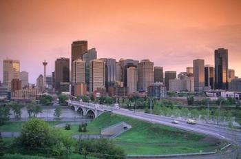 Skyline of Calgary, Alberta, Canada | Obraz na stenu