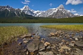 Alberta, Rocky Mountains, Banff NP, lake fed by snowmelt | Obraz na stenu