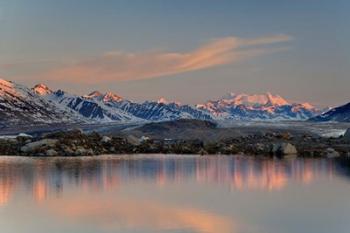 British Columbia, Alsek River Valley, Lake, Glacier | Obraz na stenu