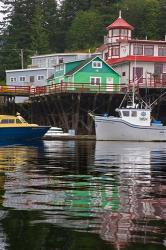 British Columbia, Prince Rupert Boats in harbor | Obraz na stenu