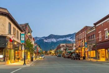 Historic 2nd Street, in downtown Fernie, British Columbia, Canada | Obraz na stenu