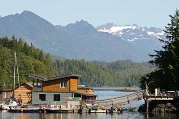 British Columbia, Vancouver Island, Tofino, Floating houses | Obraz na stenu