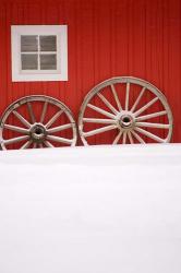 Martin Stables, Window and Wheel Detail, Banff, Alberta | Obraz na stenu