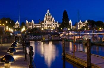 Canada, British Columbia, Victoria, Inner Harbor at Dusk | Obraz na stenu