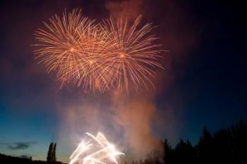 British Columbia, Victoria, Fireworks Show | Obraz na stenu