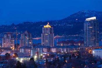 British Columbia, Okanagan Valley, Kelowna Skyline | Obraz na stenu