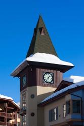 British Columbia, Sun Peaks Resort, clock tower | Obraz na stenu