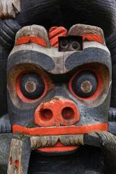 First Nation Totem Pole, Thunderbird Park, Victoria, Vancouver, British Columbia, Canada | Obraz na stenu