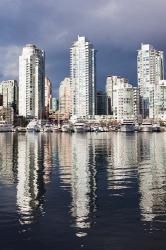 Buildings along False Creek, Vancouver, British Columbia, Canada | Obraz na stenu