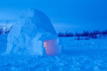 Interior of Arctic Igloo | Obraz na stenu