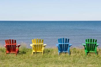 Beach Chairs on Prince Edward Island | Obraz na stenu