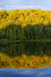 Canada, Quebec, Lake Long Pond Sunset Reflection | Obraz na stenu