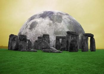 Full Moon over Stonehenge, England | Obraz na stenu