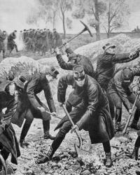 Ww1(1914-1918) Occupation Of Belgium By German Troops (August 1914) | Obraz na stenu