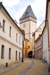 Old Town Buildings in Tabor, Czech Republic | Obraz na stenu