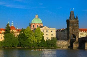 Charles Bridge by Vltava Rive | Obraz na stenu