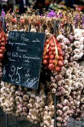 Ropes of Garlic in Local Shop, Nice, France | Obraz na stenu