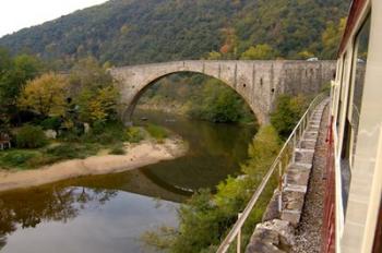 The Bridge at Douce Plage, Rhone-Alps, France | Obraz na stenu