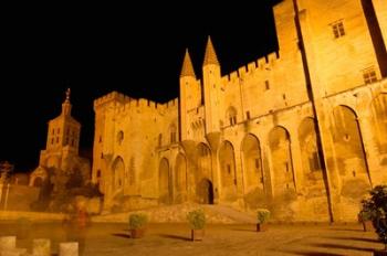 Papal Palace at Night, Avignon | Obraz na stenu