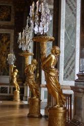 Hall of Mirrors and Gold Statues, Versailles, France | Obraz na stenu