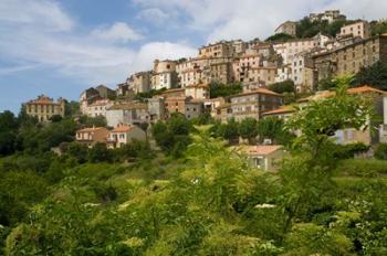 Village of Pieve, Corsica, France | Obraz na stenu