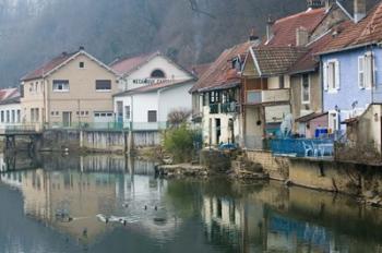 Doubs River Valley, Canal Town, France | Obraz na stenu