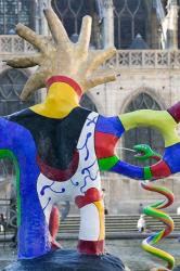 Detail of the Stravinski Fountain in Paris | Obraz na stenu