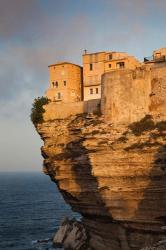 Cliffside Houses at Dawn | Obraz na stenu