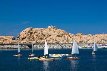 Sailboats in Corsica, France | Obraz na stenu