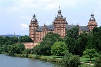 Johannisburg Palace by Rhine River | Obraz na stenu