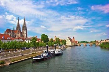 Old Town Skyline, Regensburg, Germany | Obraz na stenu