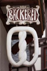 Germany, Hesse, Limburg An Der Lahn, Pretzel Bakery Sign | Obraz na stenu