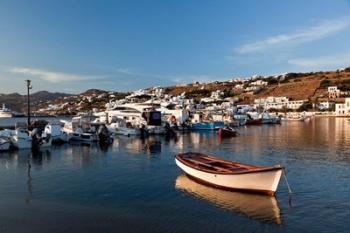 Boats in harbor, Chora, Mykonos, Greece | Obraz na stenu