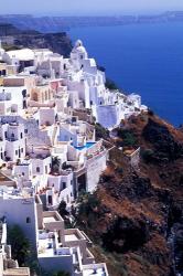 White Buildings in Oia Santorini, Athens, Greece | Obraz na stenu