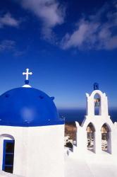 White Orthodox Church of Oia Santorini, Greece | Obraz na stenu