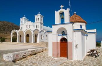 Church in Small Town of Dryos, Paros, Greece | Obraz na stenu