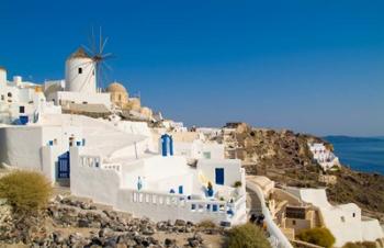 Mountain Cliffs Oia, Santorini, Greece | Obraz na stenu