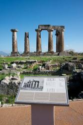 Greece, Corinth Doric Temple of Apollo | Obraz na stenu