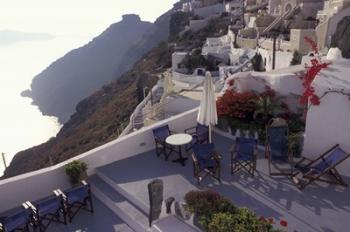 Hotel Between Fira and Imerovigli, Greece | Obraz na stenu