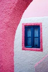 Colorful Pink Building, Imerovigli, Santorini, Greece | Obraz na stenu