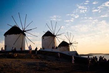Famous Windmills, Hora, Mykonos, Greece | Obraz na stenu