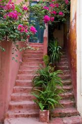 Colorful Stairways, Chania, Crete, Greece | Obraz na stenu