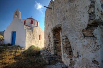 Old building and Chapel in central island location, Mykonos, Greece | Obraz na stenu